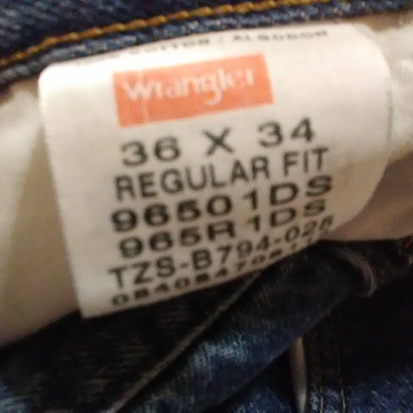 Wrangler Denim Jeans 36 x 34 Mens - Picture 1 of 15